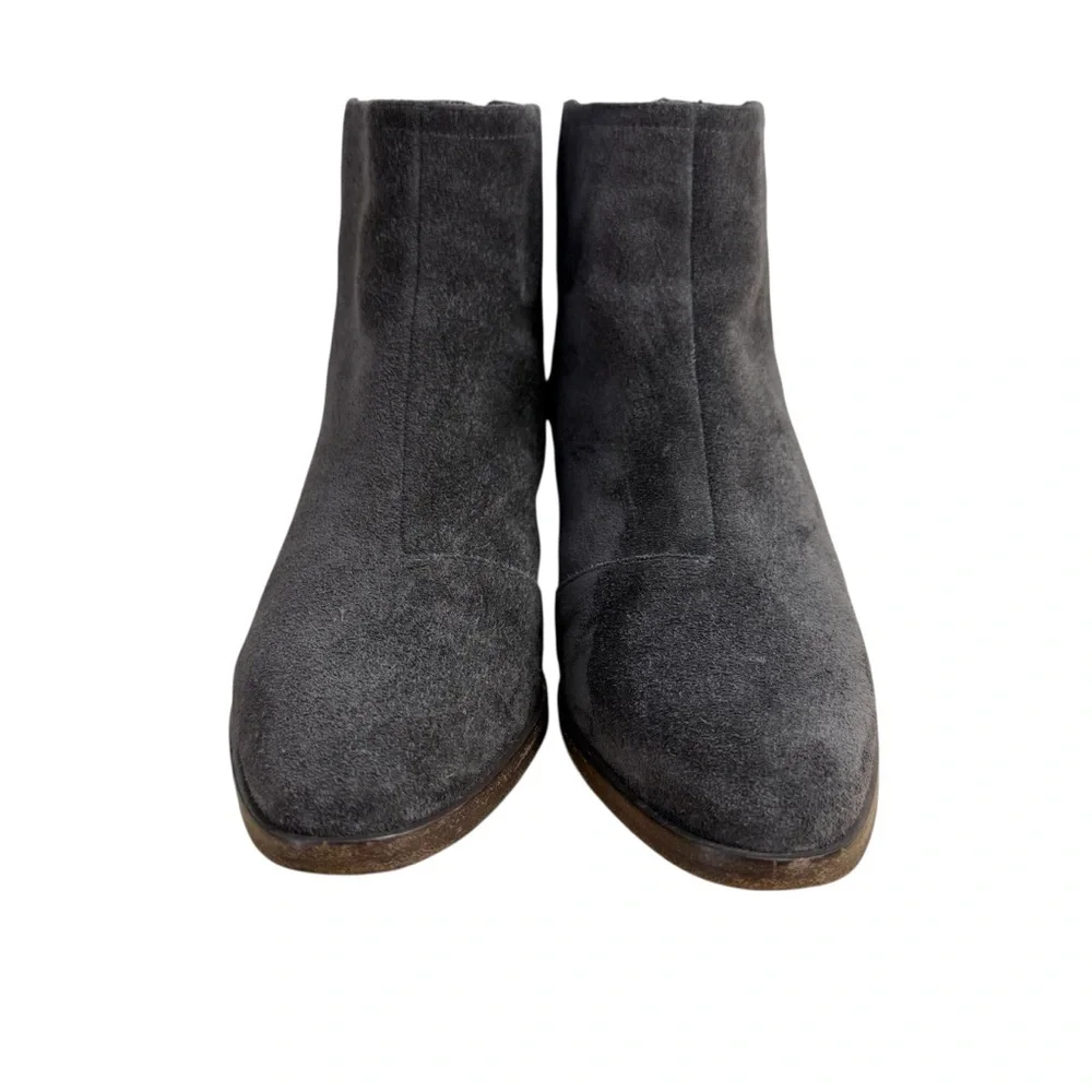 Rag & Bone Wesley Grey Suede Ankle Boots Booties Sz 36.5 6.5US